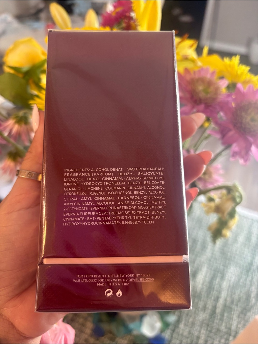 Tom Ford Lost Cherry Box in Deep Burgundy - Picture 3 of 6